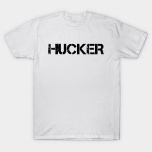 Hucker Distressed Stencil Logo T-Shirt